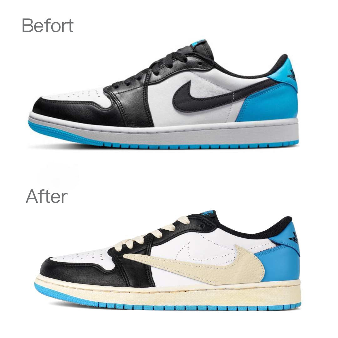 travis scott blue jordans