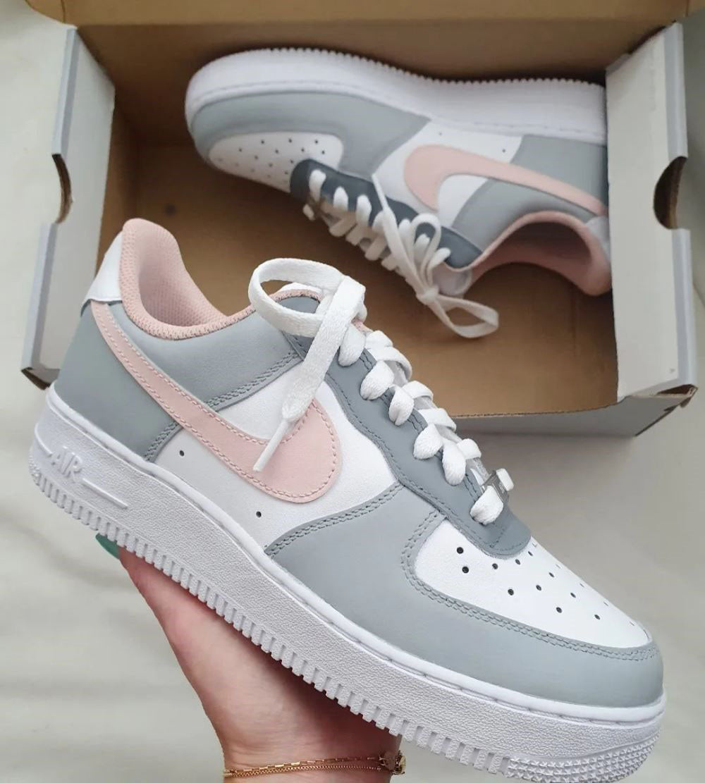 Grey Pink Custom Air Force 1 â Unite Custom
