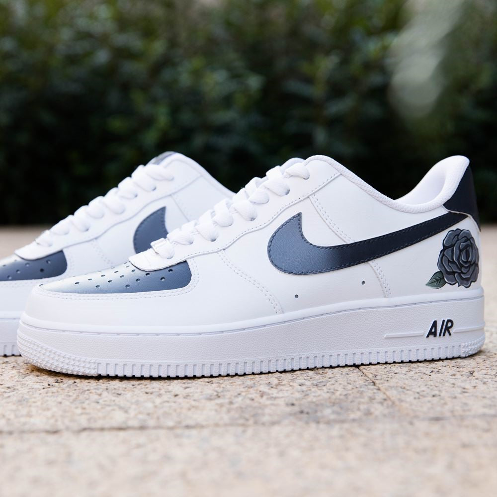 custom air force 1 red roses
