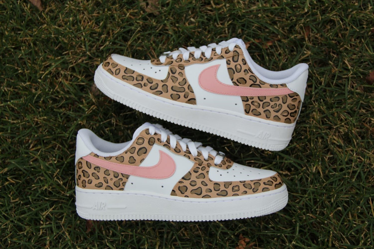 custom leopard air force 1