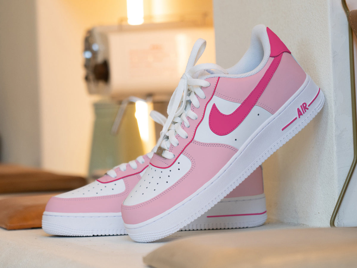 custom nike air force 1 pink
