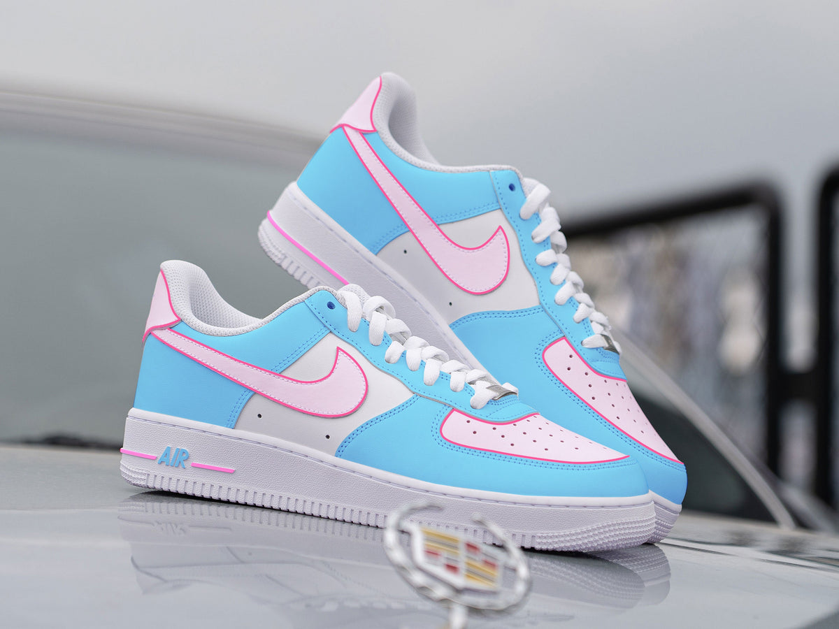 Pink and blue nike outfit shop