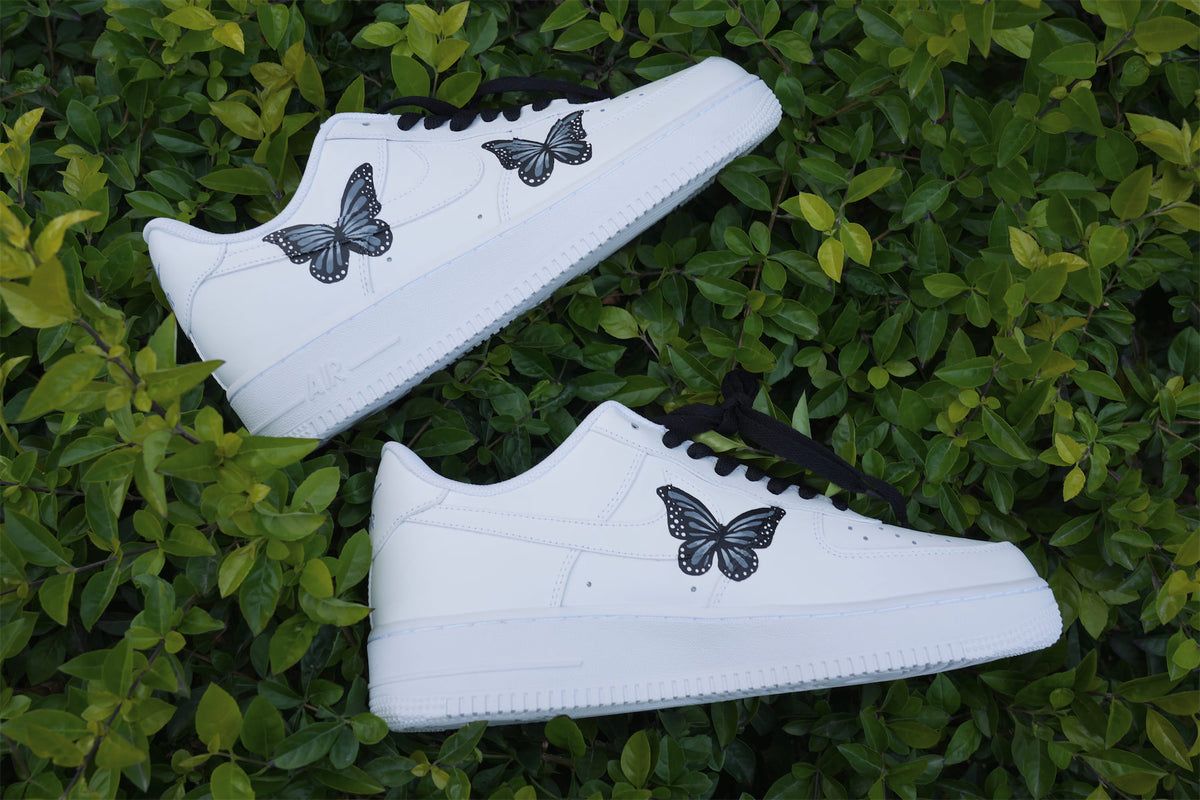 custom air force 1 purple butterfly