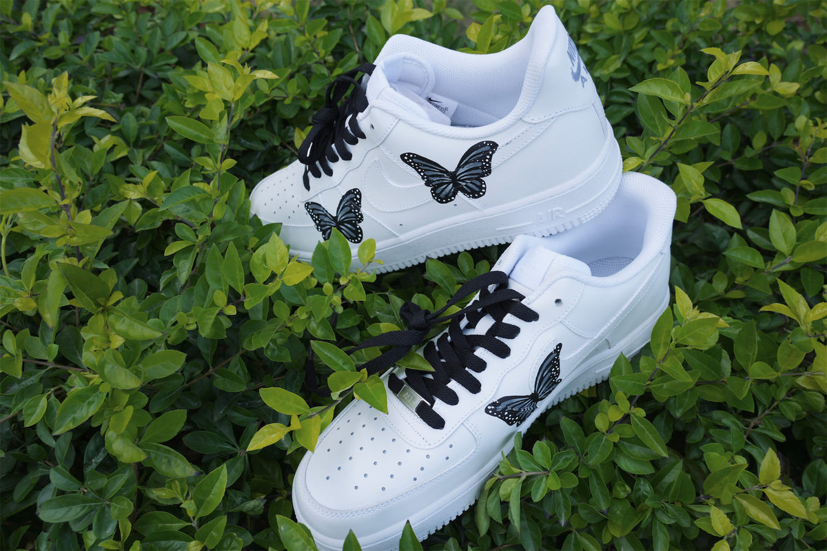 Custom Air Force 1 Black Butterfly â unitecustom