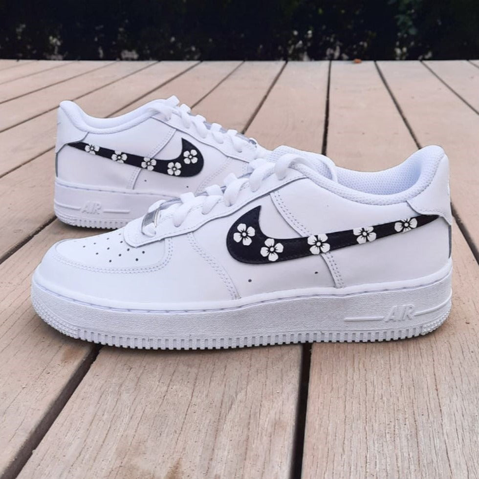 Black Flower Custom Air Force 1 unitecustom