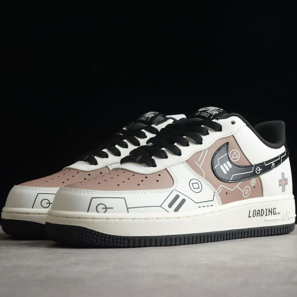 custom brown af1