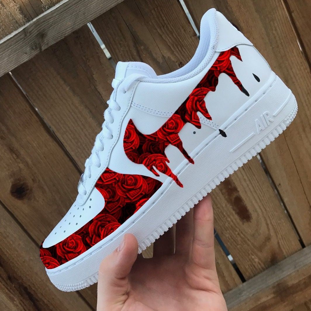 custom rose air force 1
