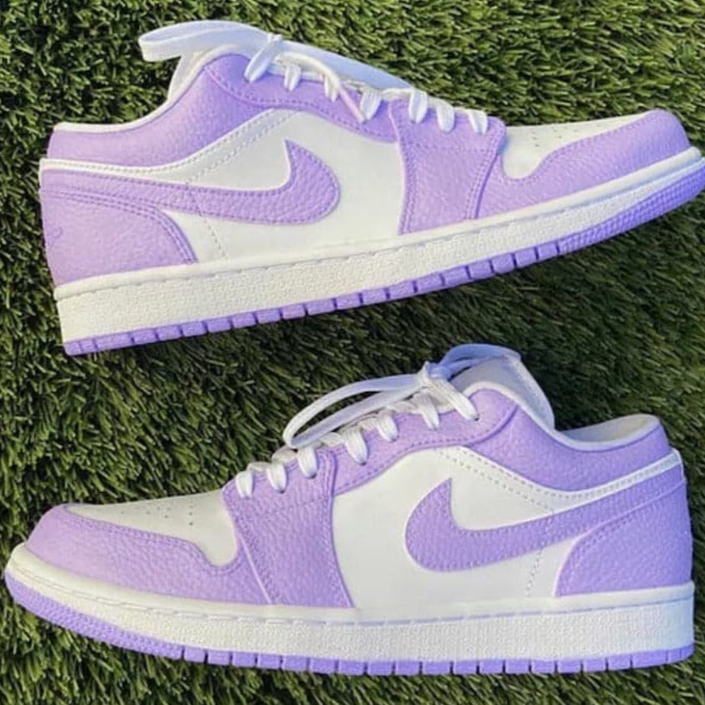 custom purple jordans