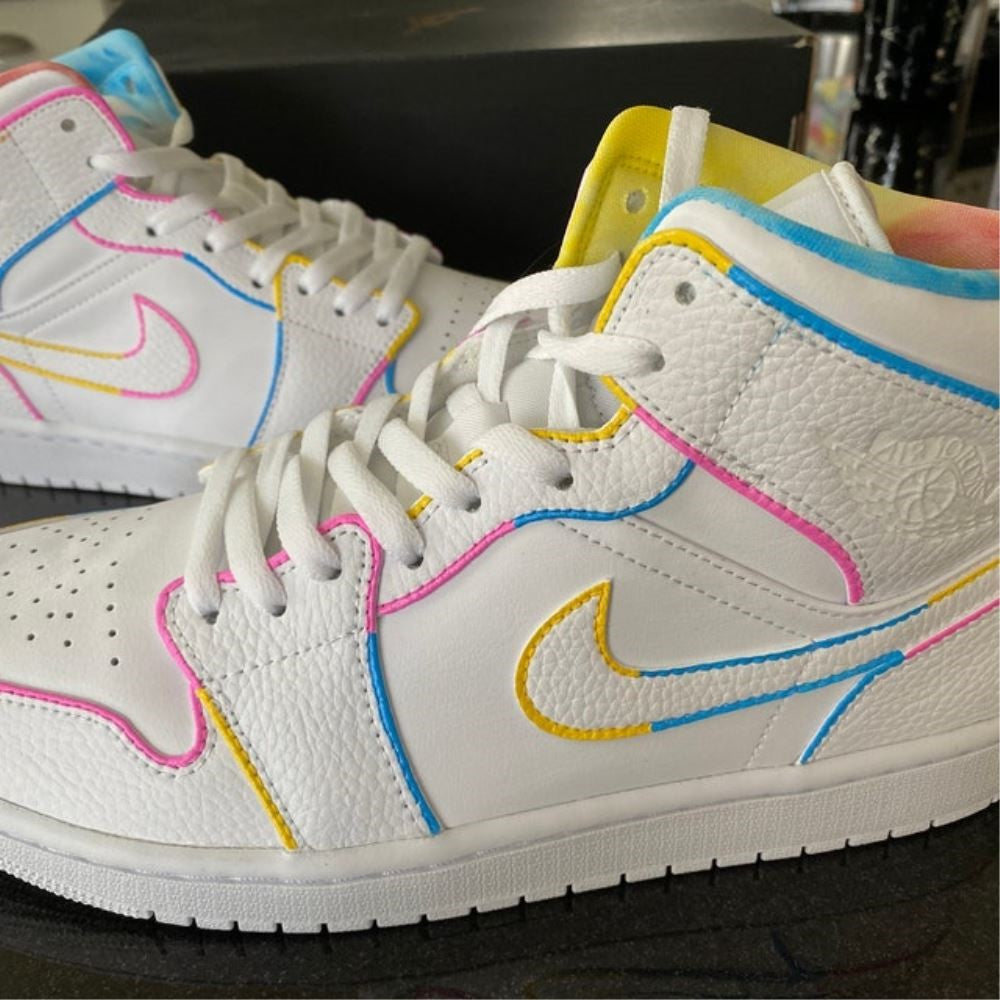 colourful air jordan 1