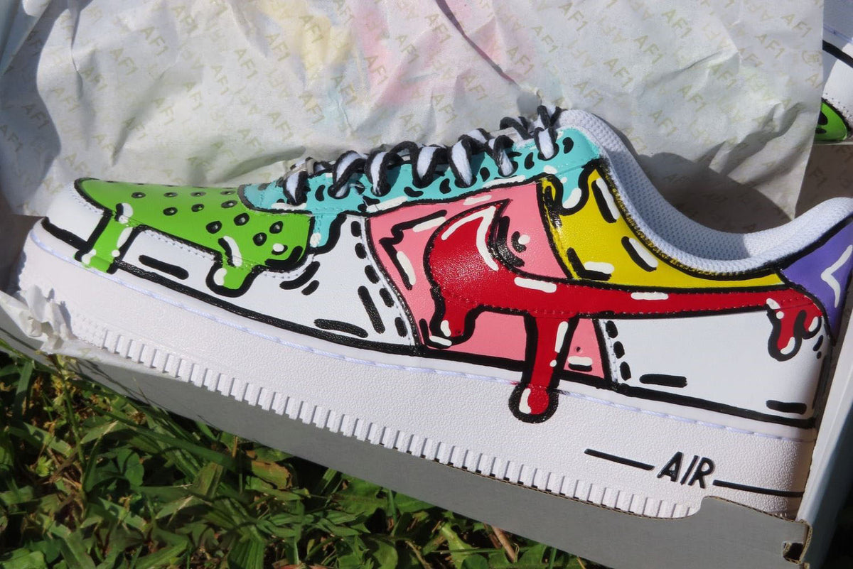 doodlebob nike air force 1