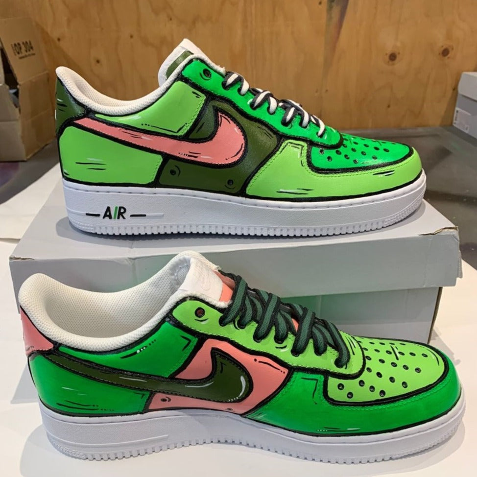 custom air force 1 green