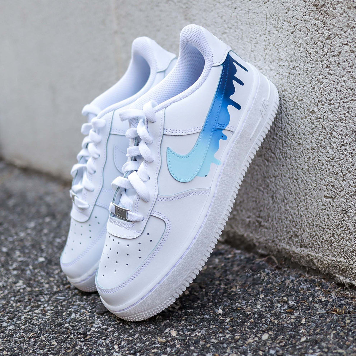 custom air force 1 light blue