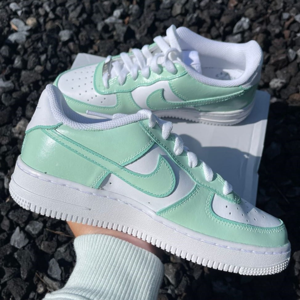 Light-Green Custom Air Force 1 â Unite Custom