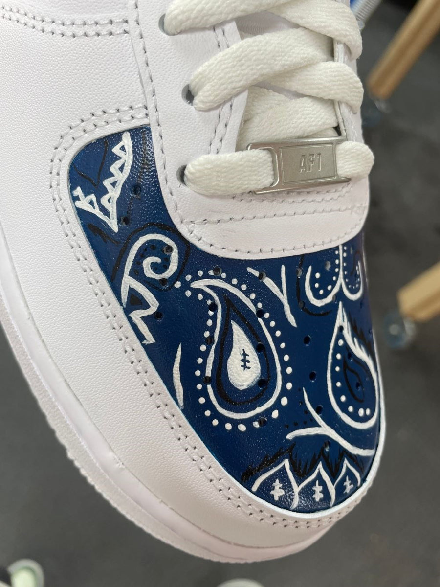 custom bandanna air force ones