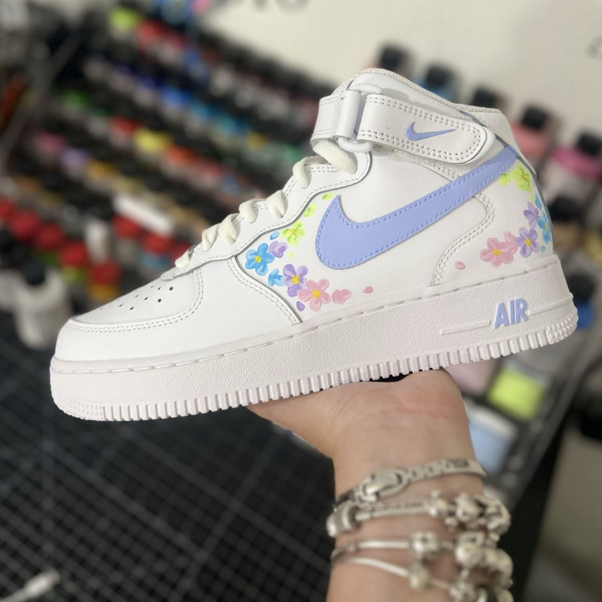 Purple Flower Custom Air Force 1 â unitecustom