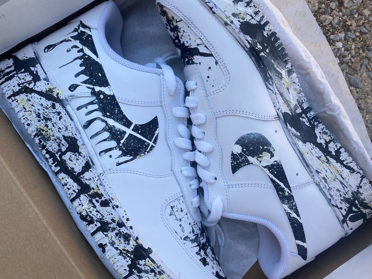 custom air force 1 black drip