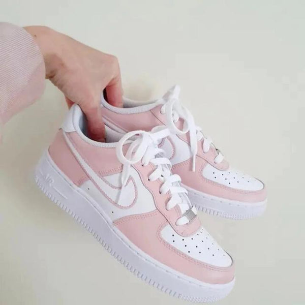 Pink Withe Swoosh Custom Air Force 1