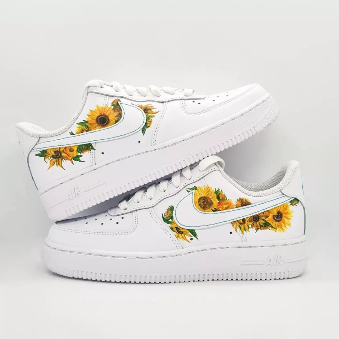 custom air force 1 sunflower