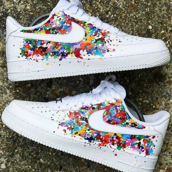 Colorful Graffiti Flowers Custom Air Force 1