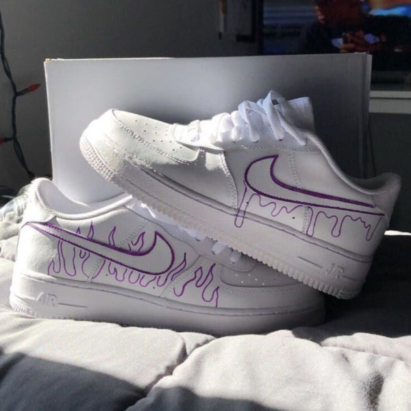 Purple Drips Custom Air Force 1