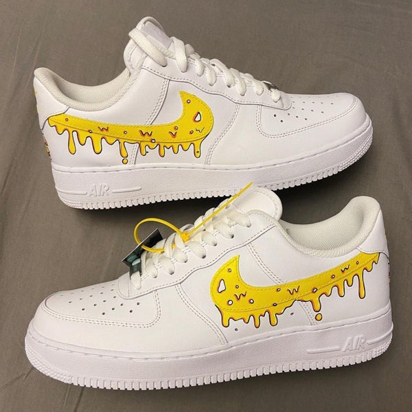 Yellow Drips Custom Air Force 1