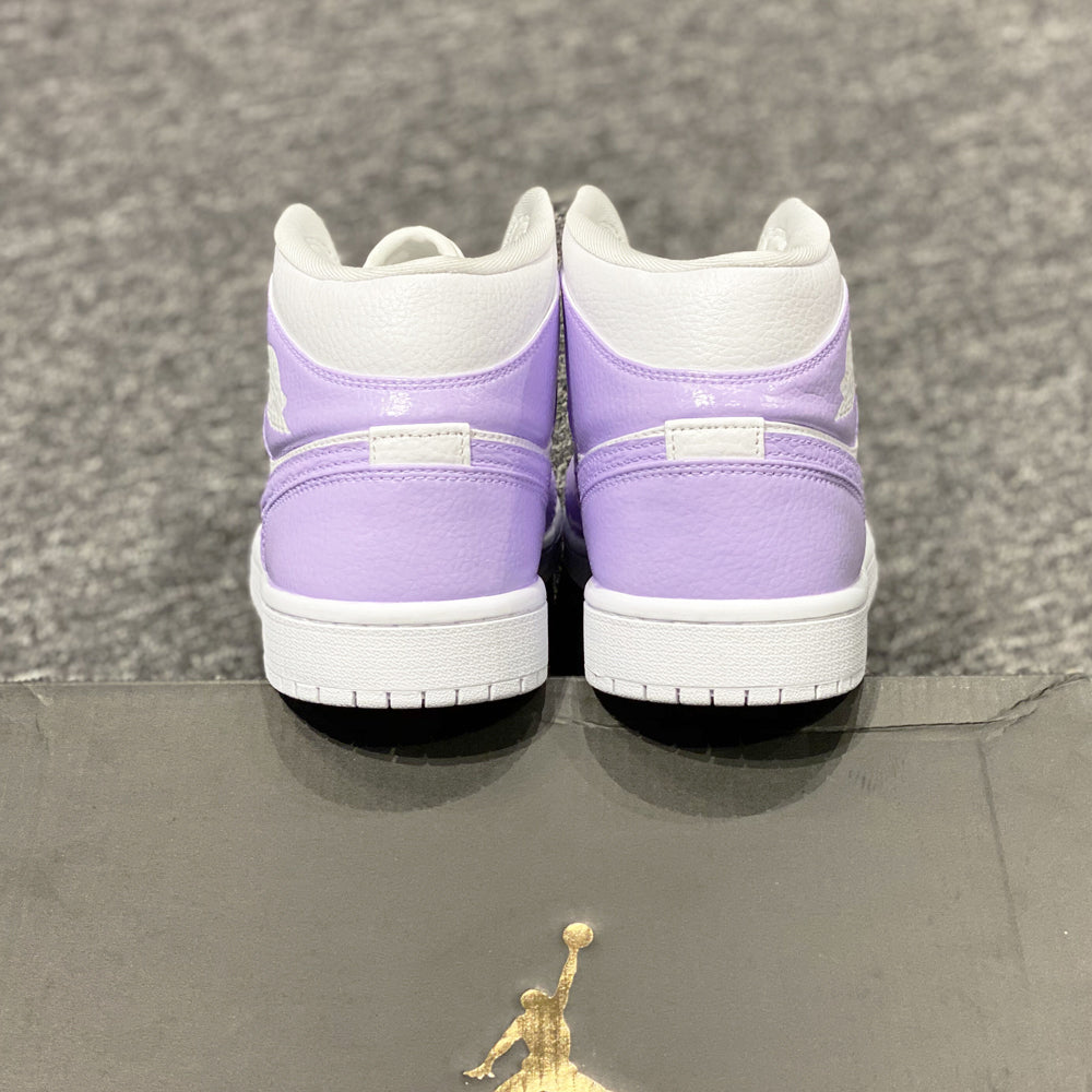 Custom Jordans Purple White Mid