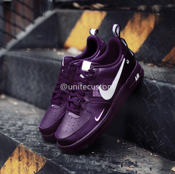 Custom Air Force 1 Purple Black