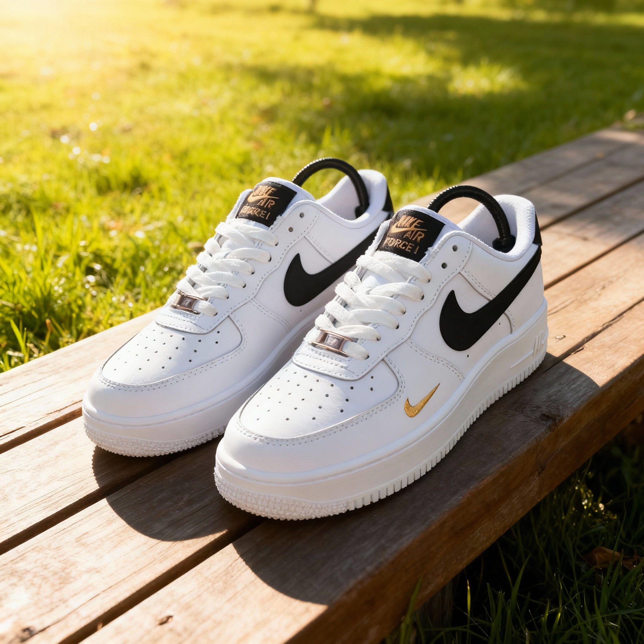 Black Gold Custom Air Force 1