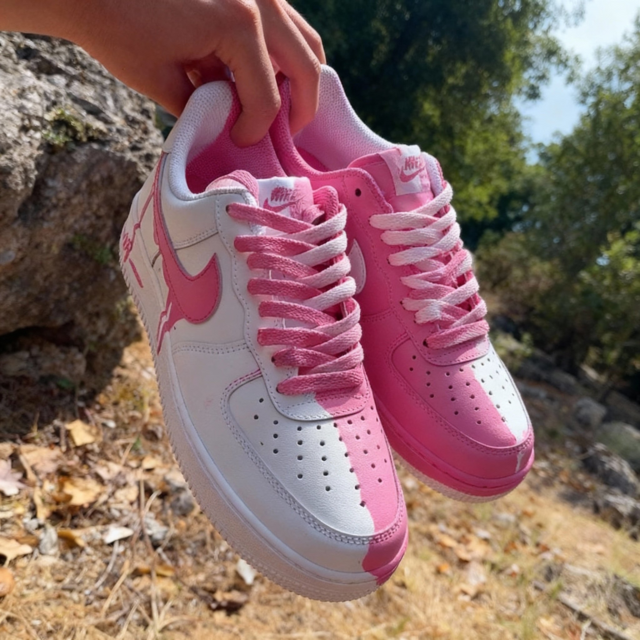 Pink Drip Custom Air Force 1
