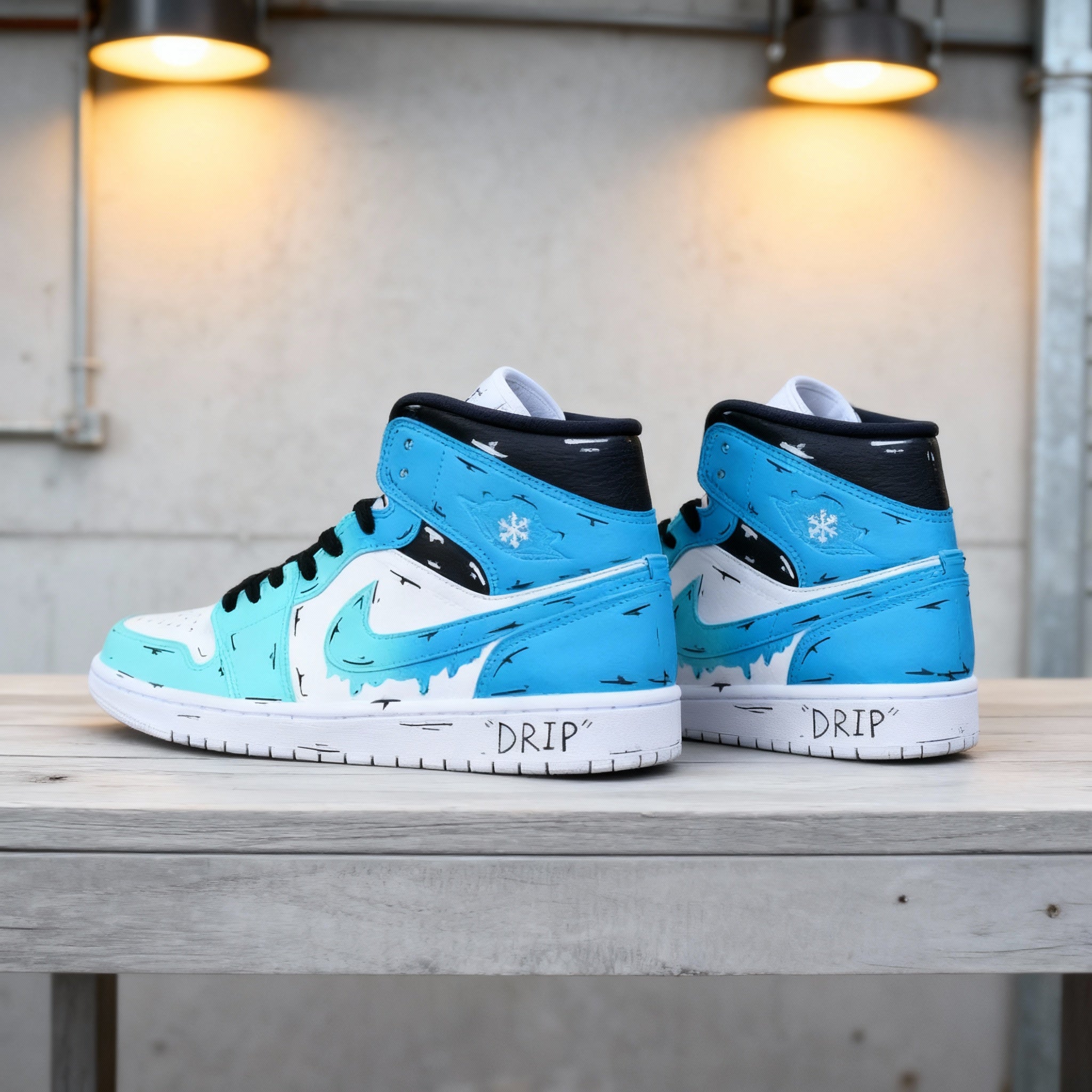 Blue Drip Custom Air Jordan 1