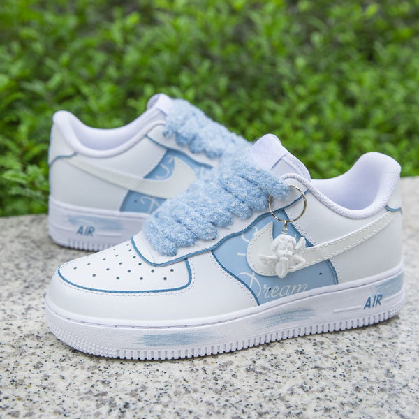 Blue-White Angel Custom Air Force 1