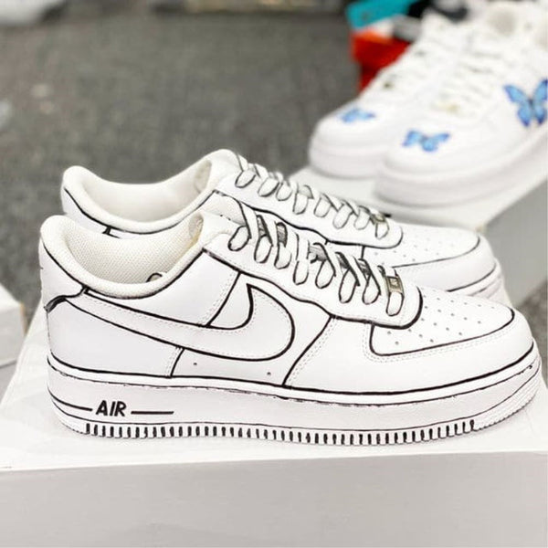 Black Line Custom Air Force 1