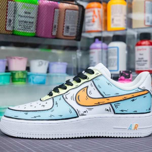 Tricolor Cartoon Custom Air Force  1
