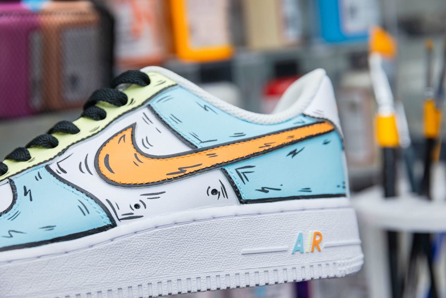 Tricolor Cartoon Custom Air Force 1 â unitecustom