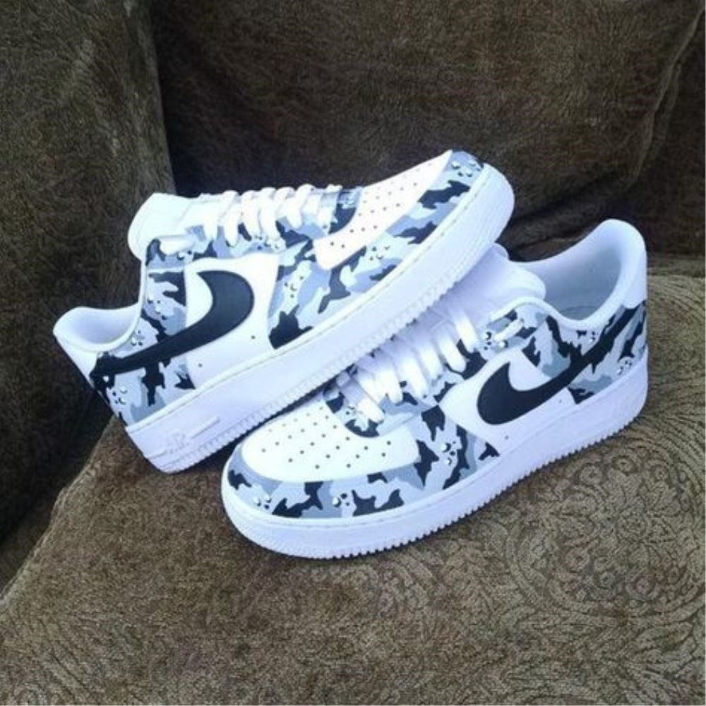 Grey Camouflage Custom Air Force 1 â Unite Custom