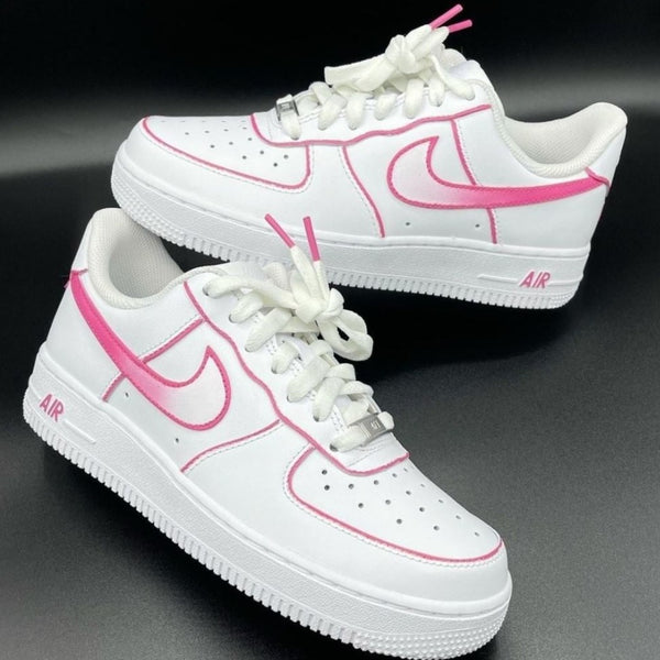 Pink Line Custom Air Force 1