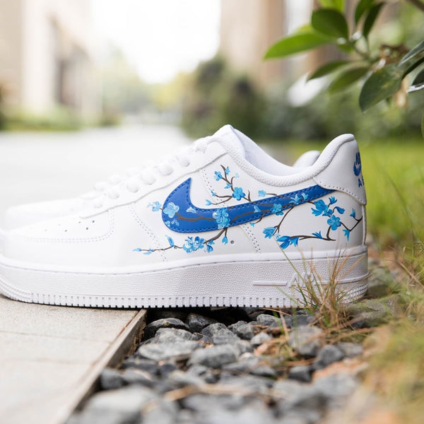 Blue Flowers Custom Air Force 1