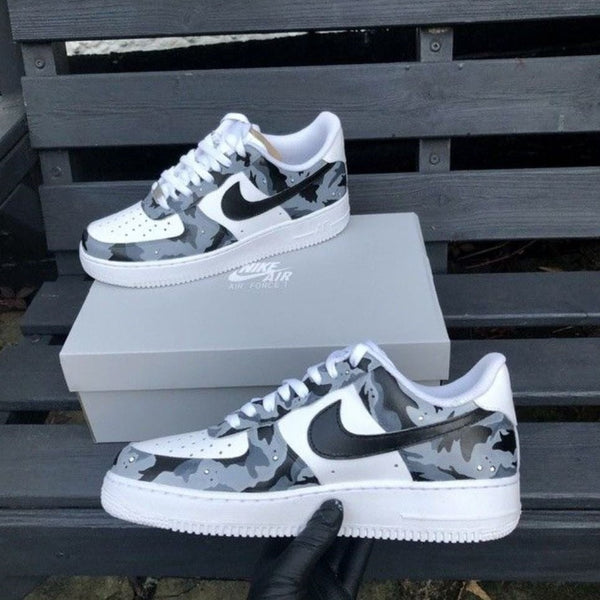 Grey Camouflage Custom Air Force 1