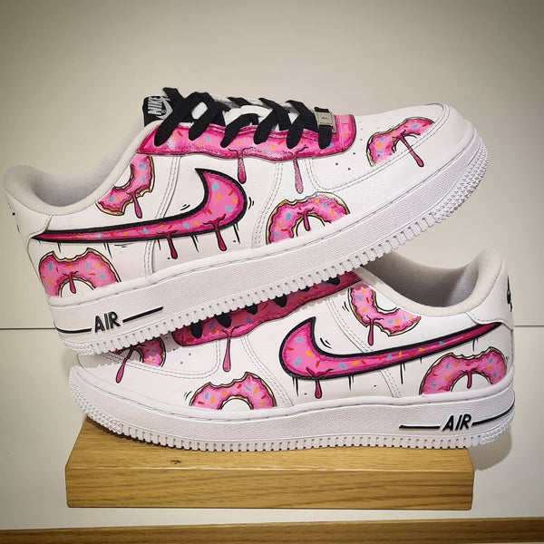 Pink Flowers Custom Air Force 1