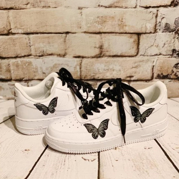 Black Butterflies Custom Air Force 1