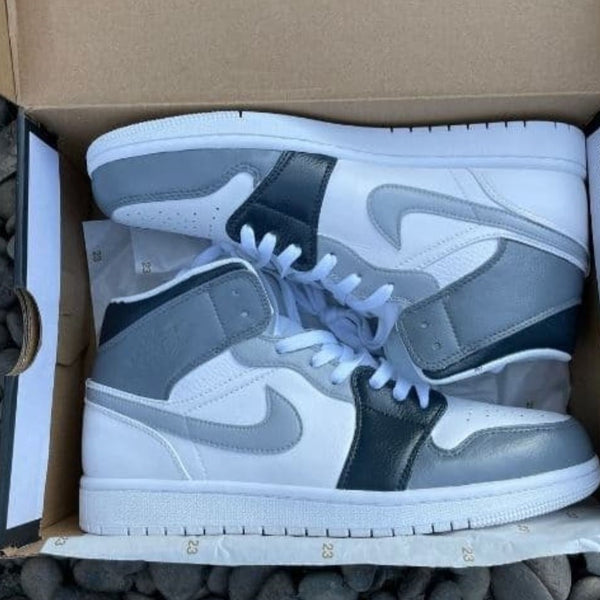 Grey Custom Air Jordan 1