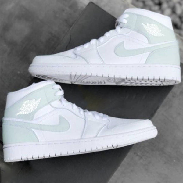 Green Custom Air Jordan 1