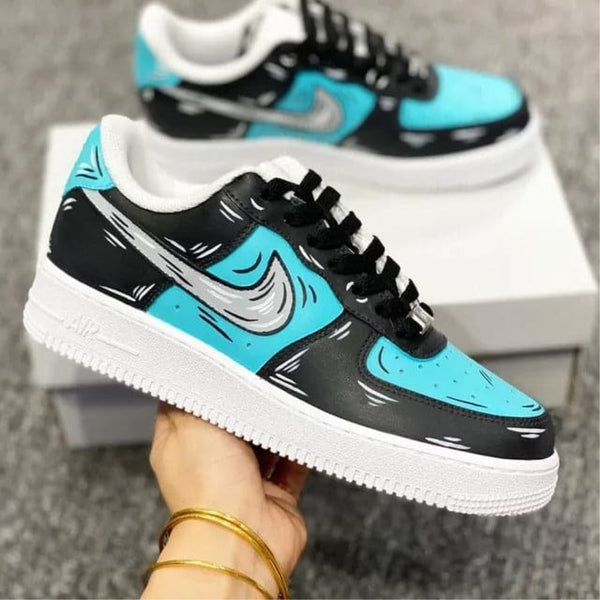 Cartoon Tricolor Custom Air Force 1