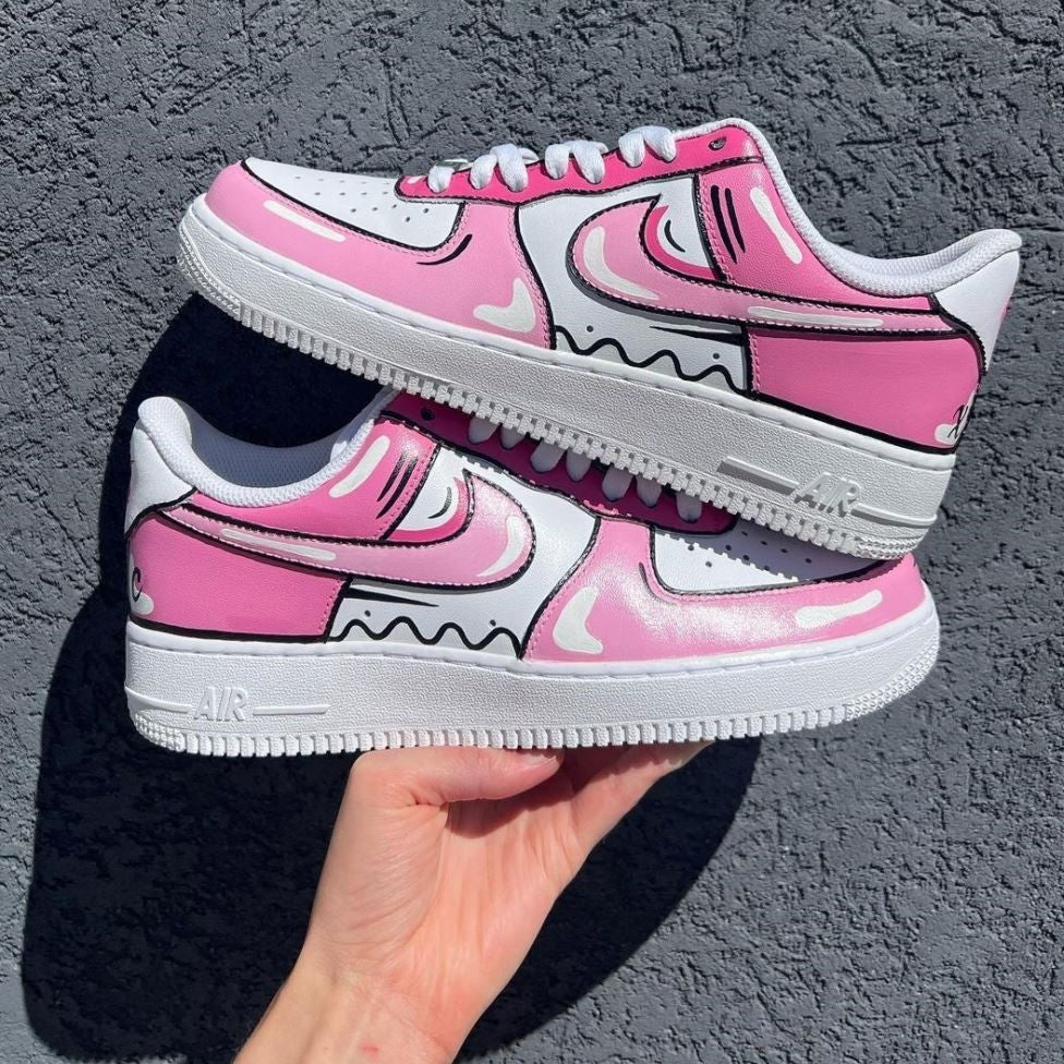 custom nike air force 1 pink