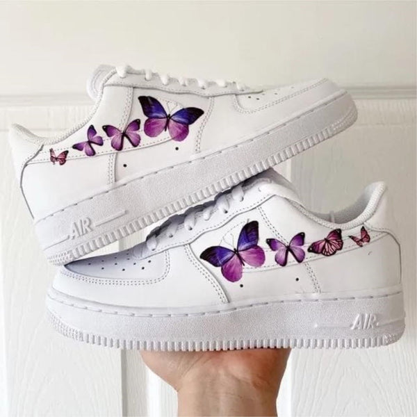 Purple Butterflies Custom Air Force 1