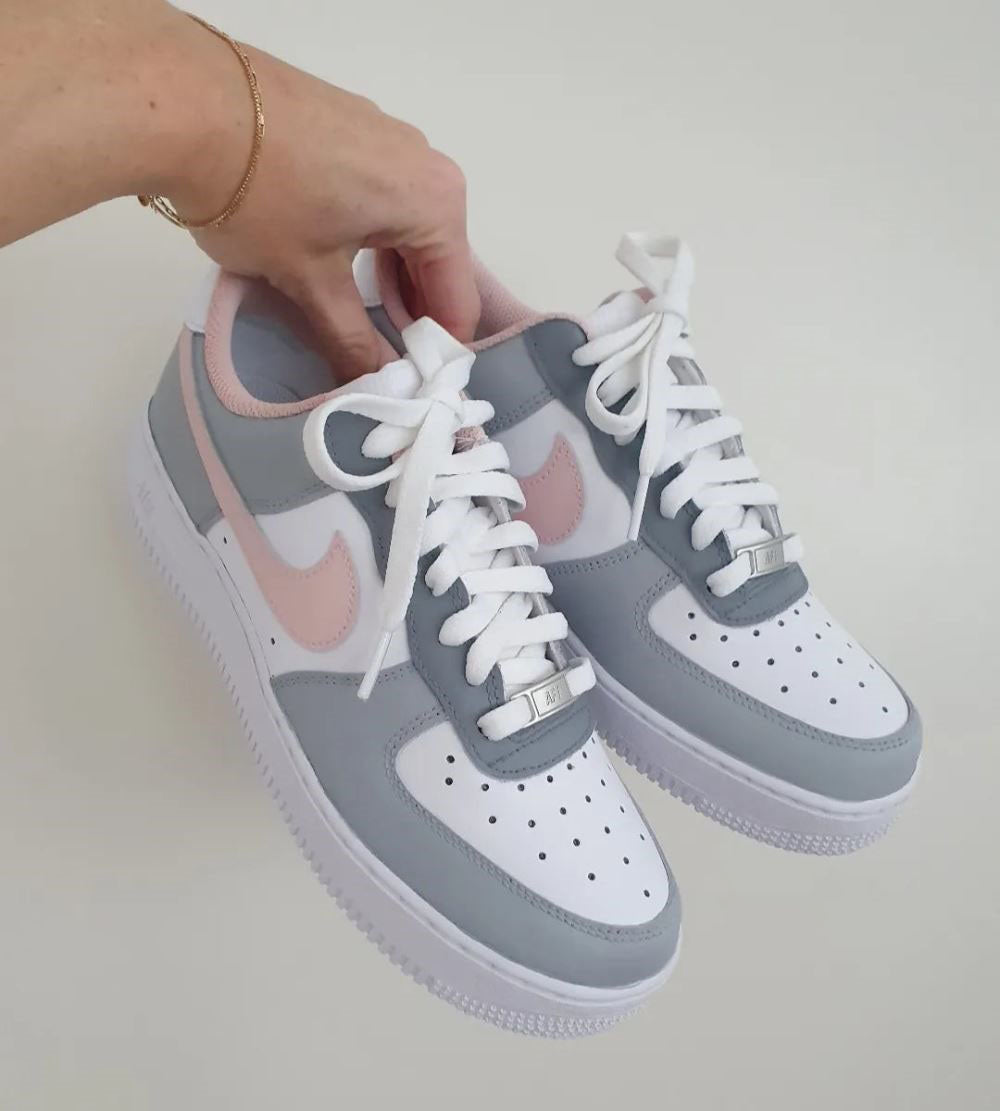 Grey Pink Custom Air Force 1