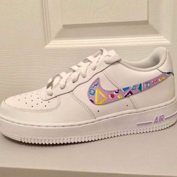 Purple Triangle Custom Air Force 1