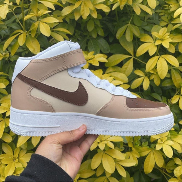 Brown Beige Custom Air Force 1