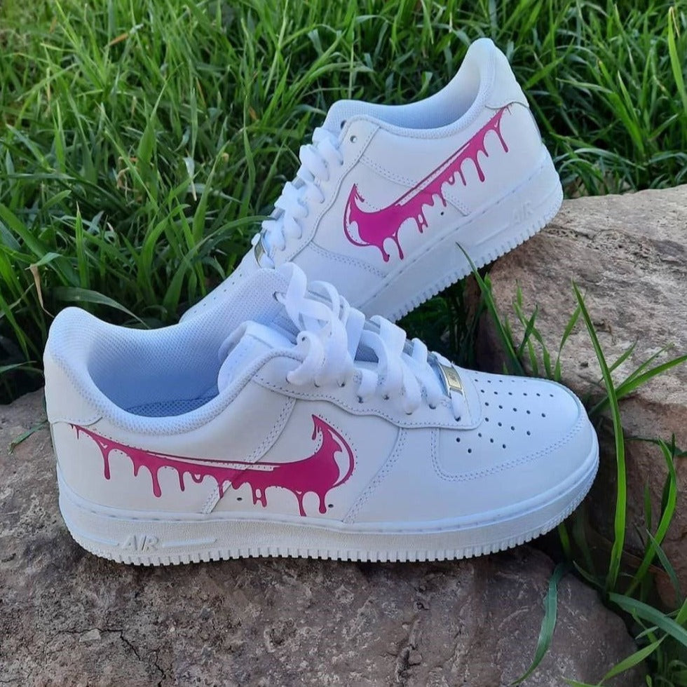 Pink Drips Custom Air Force 1