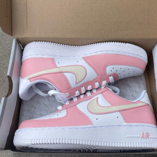 Pink Beige Custom Air Force 1